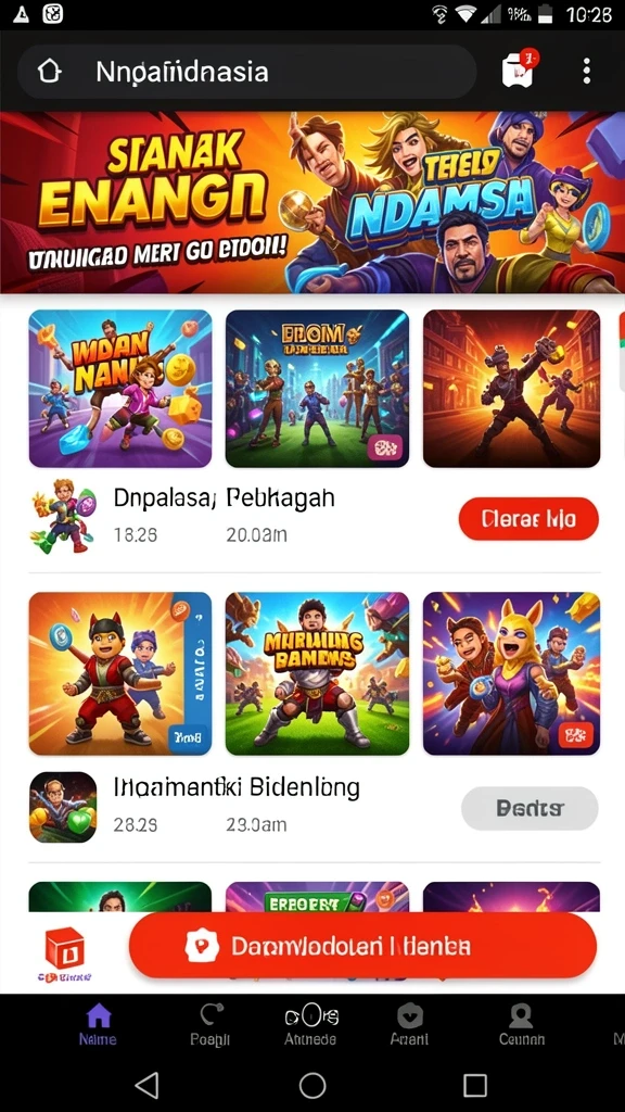Tampilan menarik dengan berbagai pilihan tema slot.
