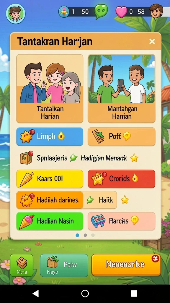 Tangkapan layar memperlihatkan mode permainan multiplayer yang seru.