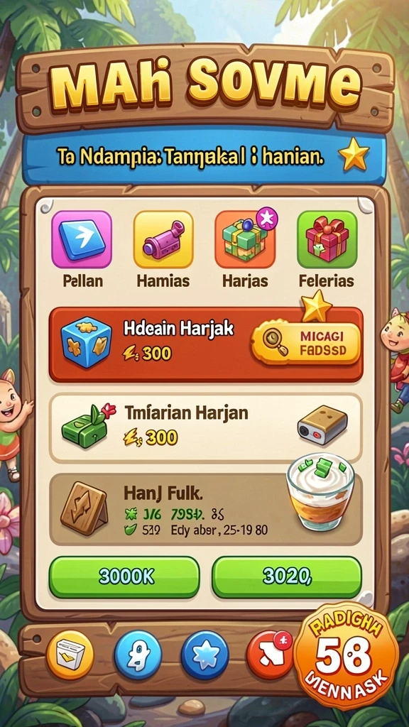 Berbagai pilihan permainan yang seru dan menghibur.