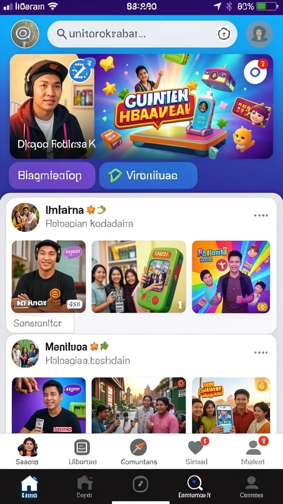 Beragam tema slot untuk dipilih.