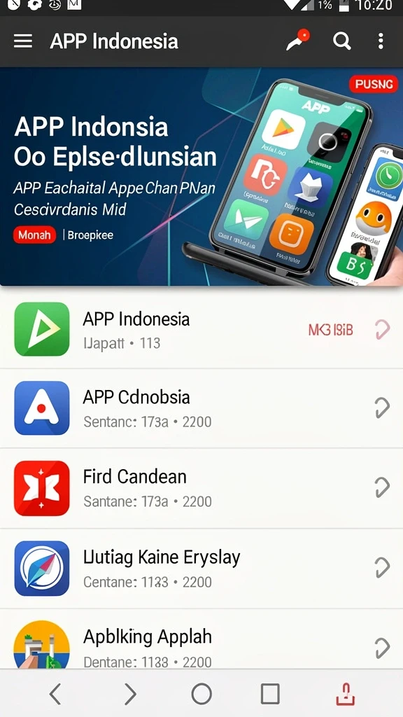 Tampilan awal yang menarik dan intuitif.