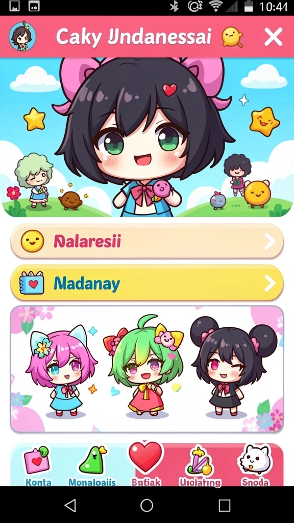Screenshot menampilkan berbagai pilihan tema permainan.