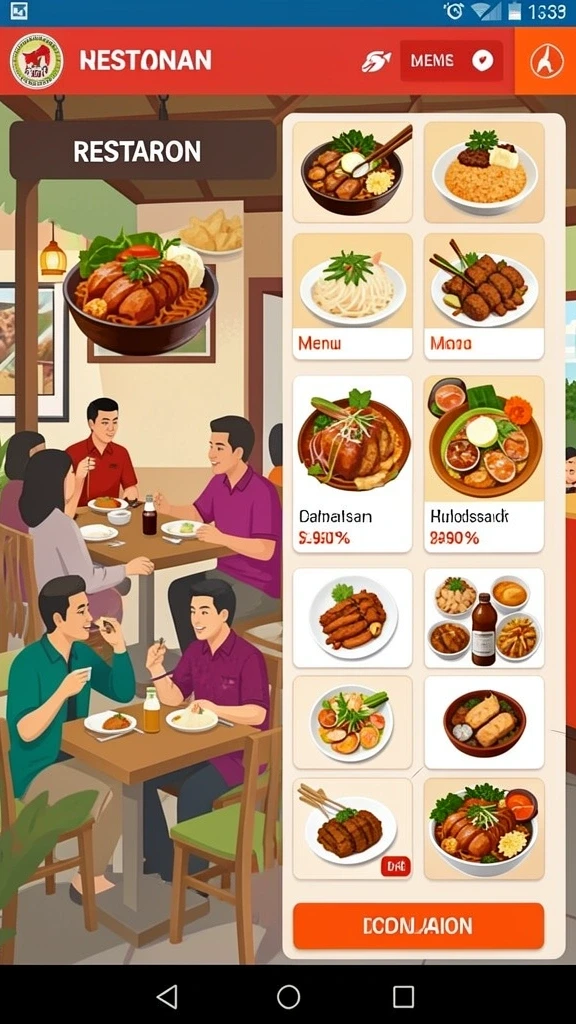 Tampilan antarmuka pengguna yang menarik dan mudah dinavigasi.