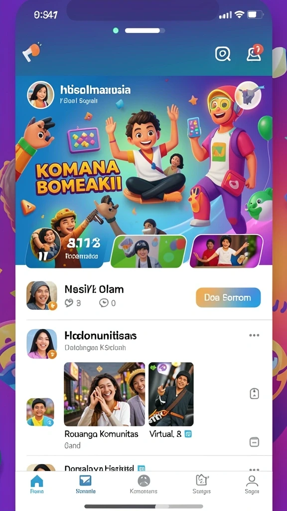 Tampilan antarmuka yang modern dan user-friendly.