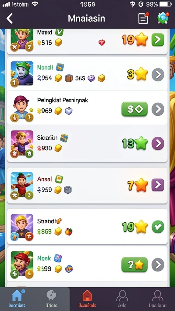 Variasi permainan yang menarik untuk semua kalangan.