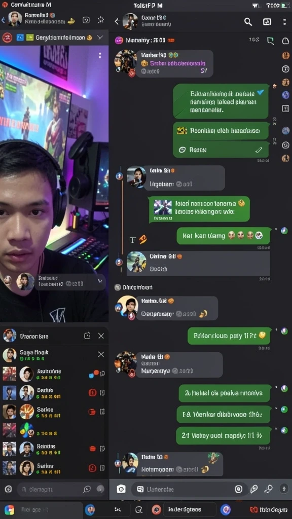 Fitur sosial yang memungkinkan interaksi antar pemain.