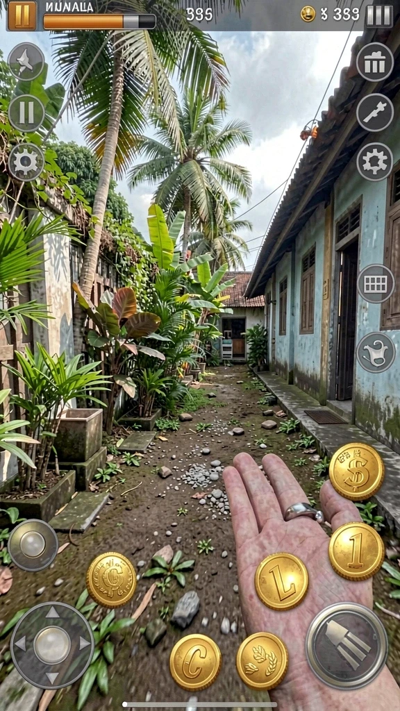 Nuansa seru saat bermain bersama teman-teman.