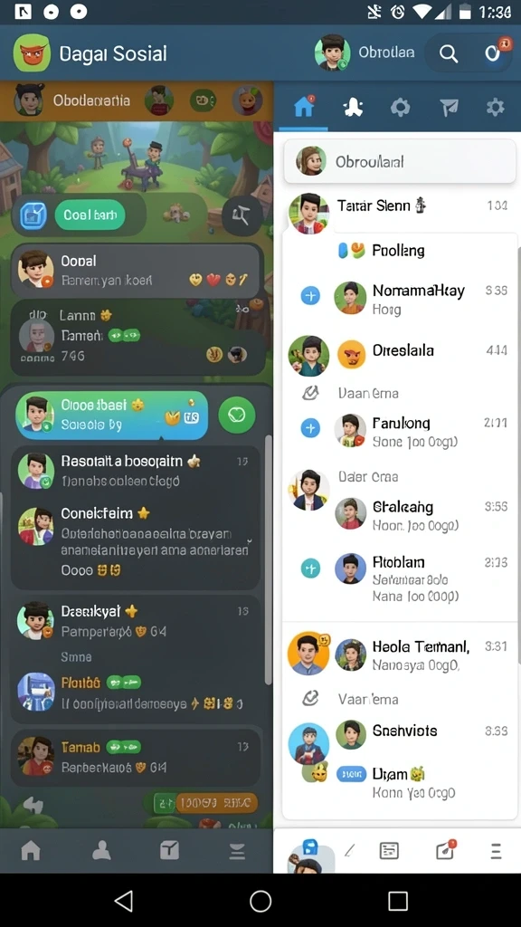 Tampilan awal permainan yang menarik dan intuitif.