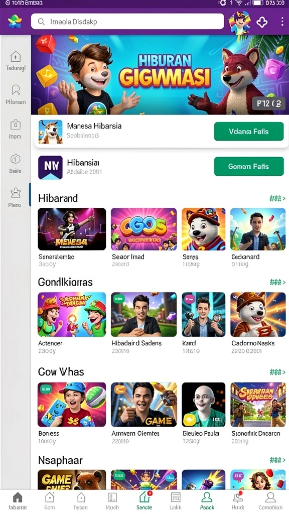 Diverse pilihan permainan slot yang menghibur.