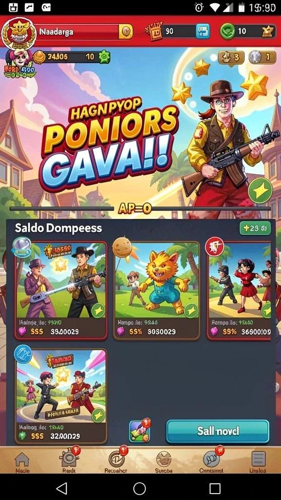 Tampilan awal yang menarik dan user-friendly.