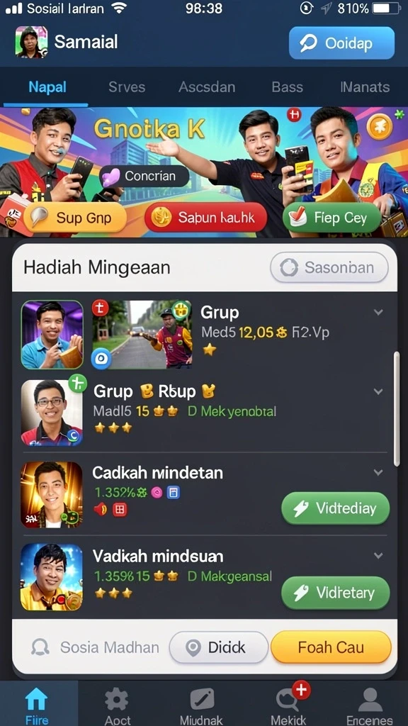 Komunitas aktif yang siap membantu pemain.